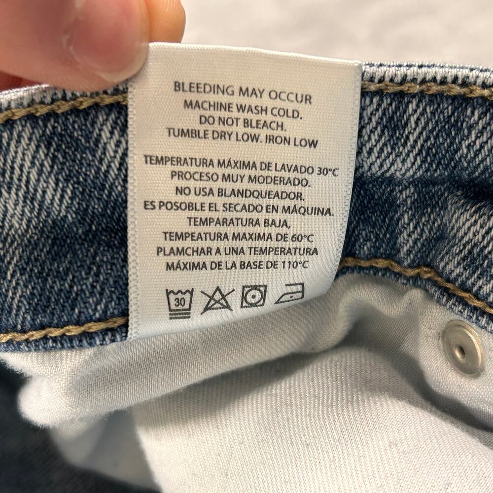 Hidden Jeans HD1168BF-VT High Rise Straight Leg Distressed Denim Jeans Womens 29 - Picture 6 of 9